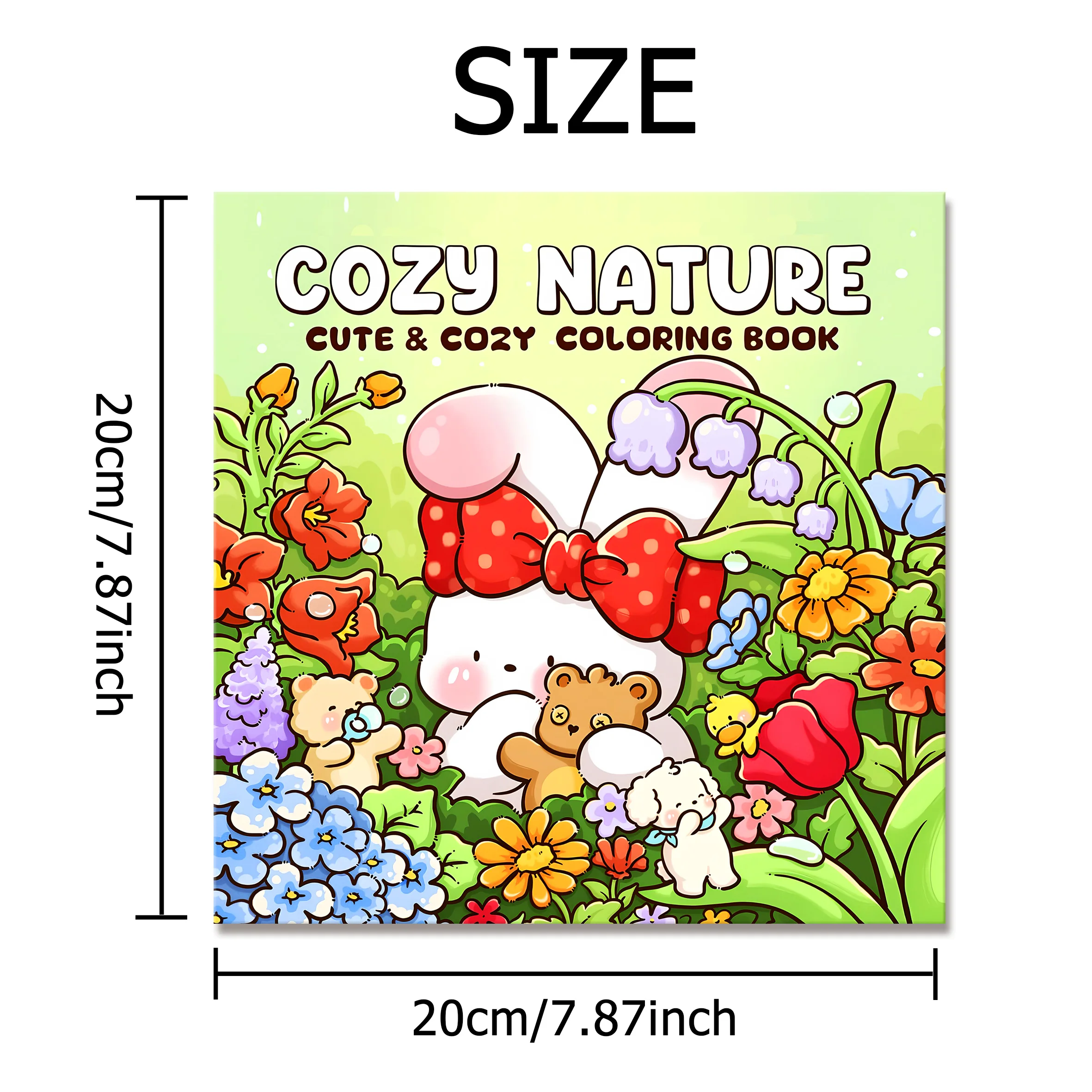 NATURE Bold-easy Patterns Coloring Book for Adults Cute Drawing Book Perfect Gift for Party and Birthday