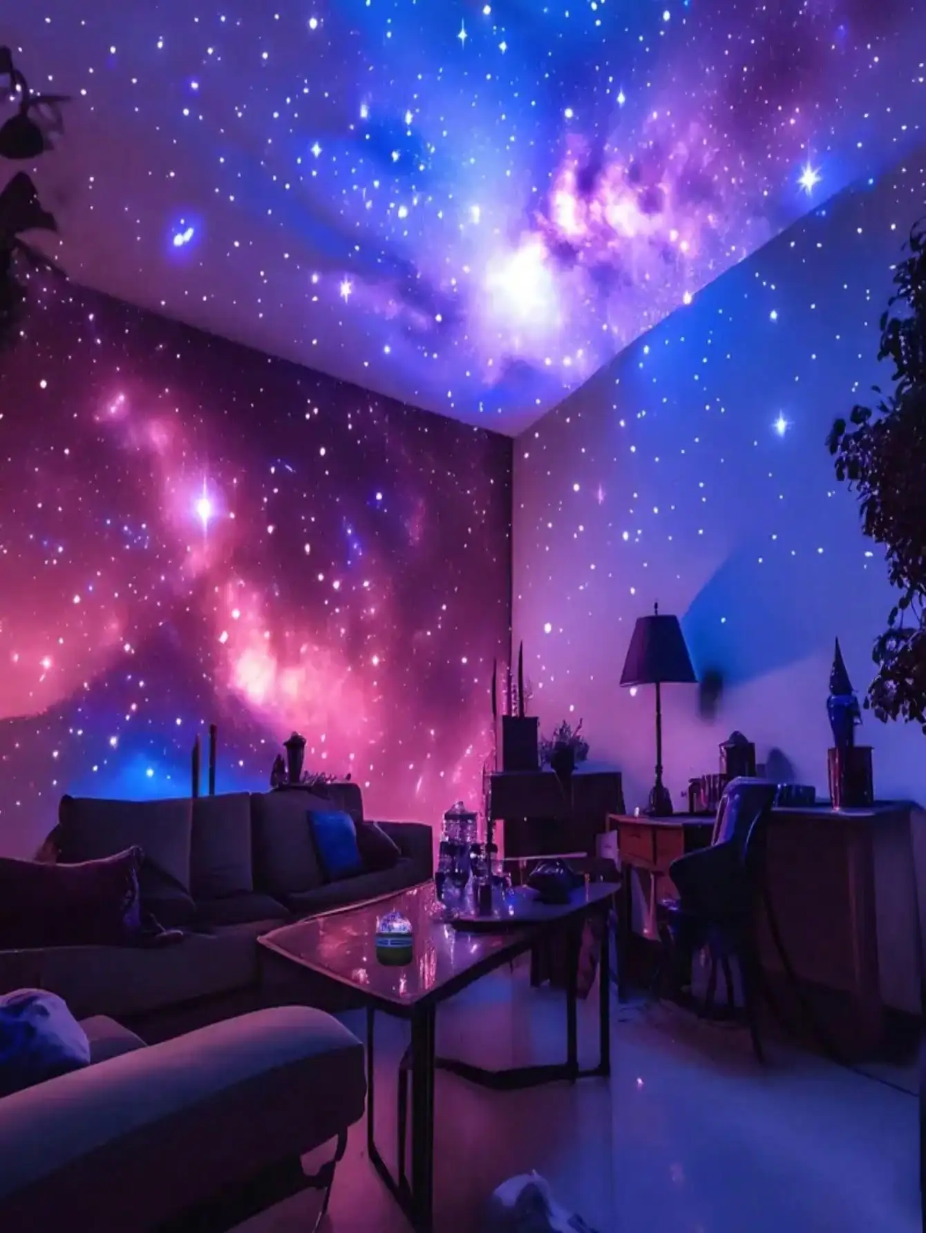 

1Piece Aurora & Wave 2-In-1 Projection Lamp Aurora Starry Sky Projector USB-Powered Bedroom Night Light Ideal For Bedside, Parties, Birthday Gifts Projects Onto Ceiling/Walls Christmas Decorations