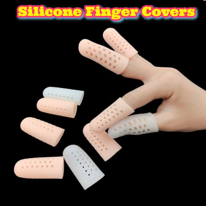 Breathable Silicone Finger Sleeves Moisturizing Anti Slip Anti Friction Anti Pain Writing Hand Protectors Comfortable Reusable