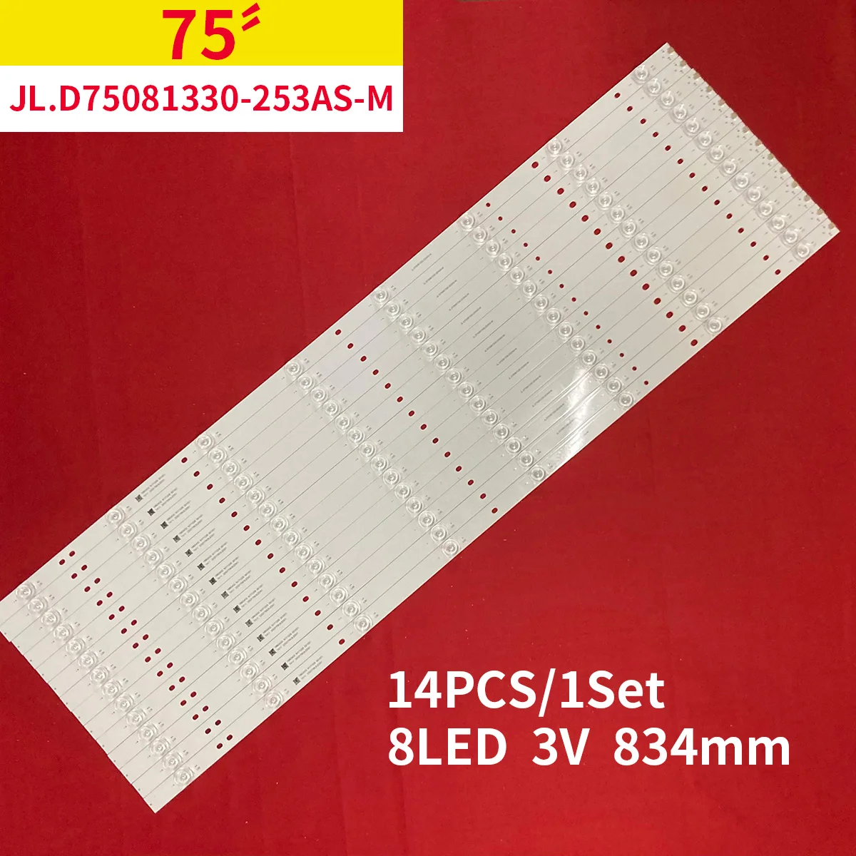 LED TV Backlight Strip for 75UHD520 TQLED75PR001 V750DK2-Q01 G750QD1DK2-6 JL.D75081330-140AS-M