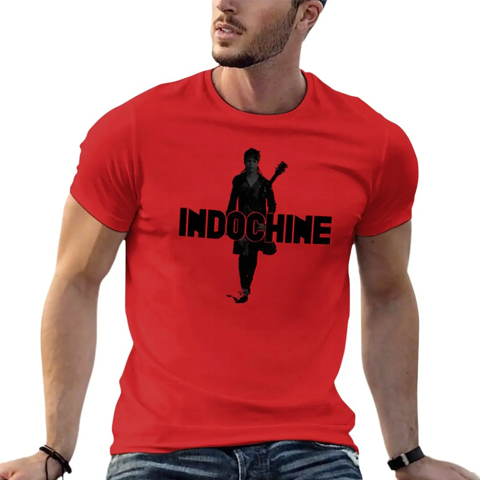 New indochine T-Shirt vintage t shirts oversizeds customs cotton t shirt men