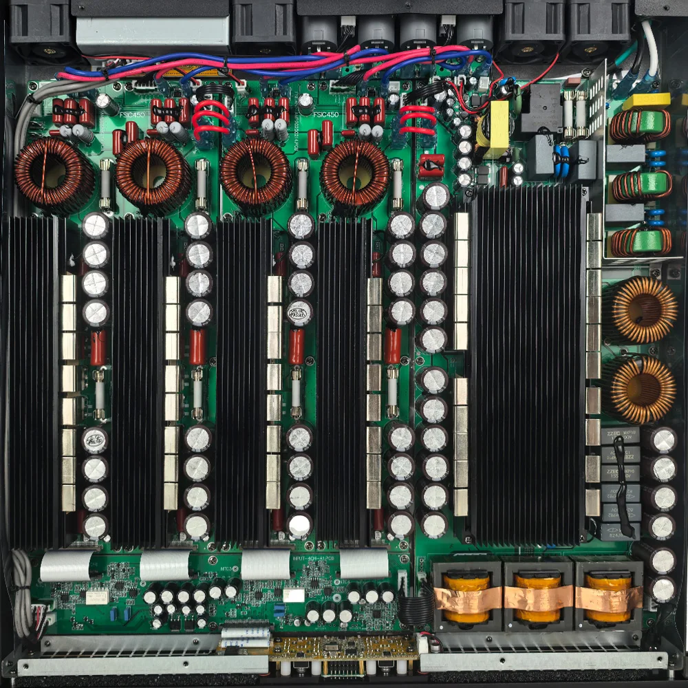 Paulkitson PD43000 4x3000W 8Ω amplificador de potencia Digital profesional amplificador de 4 canales altavoz line array DJ Subwoofer Amp