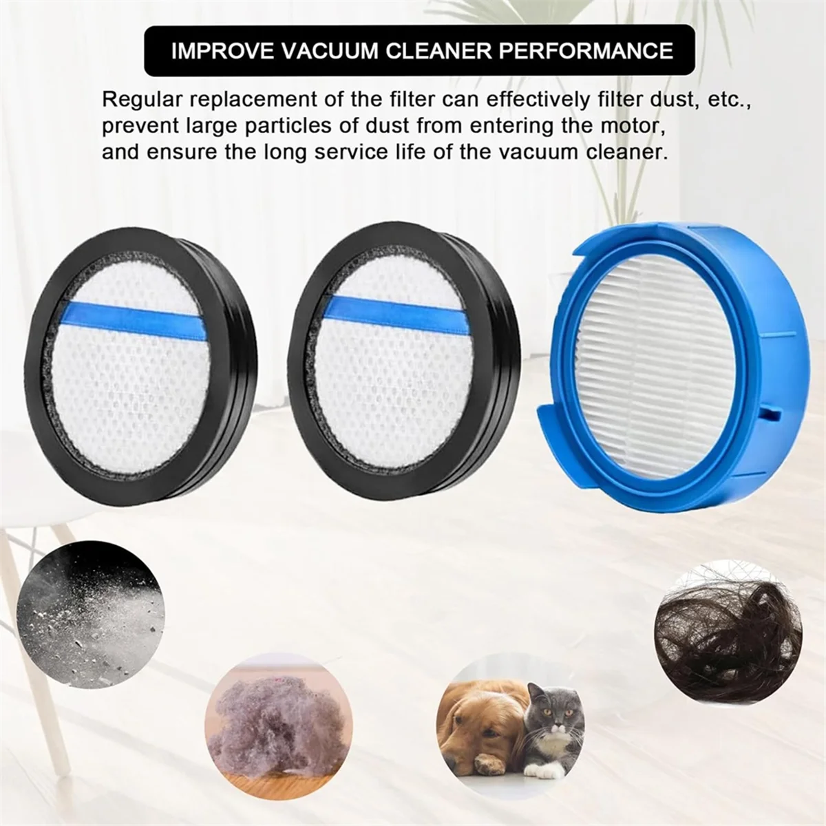 Filter pengganti aksesori untuk AEG 8000 untuk Electrolux EFP91835 900, Filter pra-motor, Filter higienis