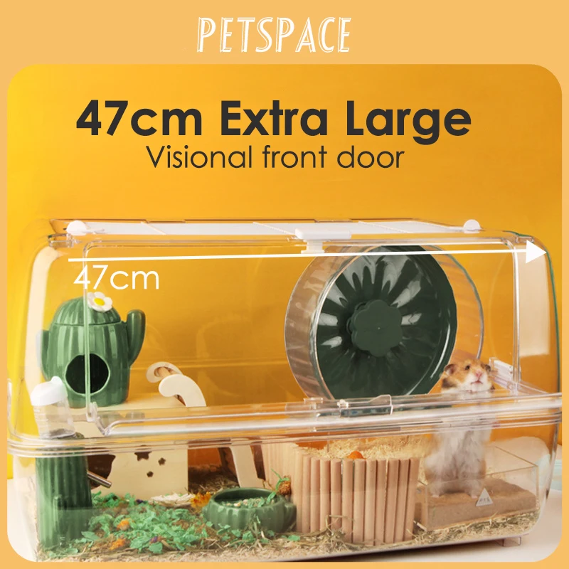 Portable Acrylic Transparent Cage For Odent Gerbil Mouse Small Animals Hamster Guinea Pig Hamster Cage