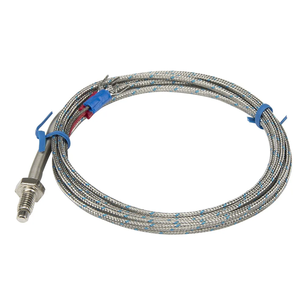 

FTARB02 K type M6 bolt head spring protected 2m metal screening cable screw thermocouple temperature sensor