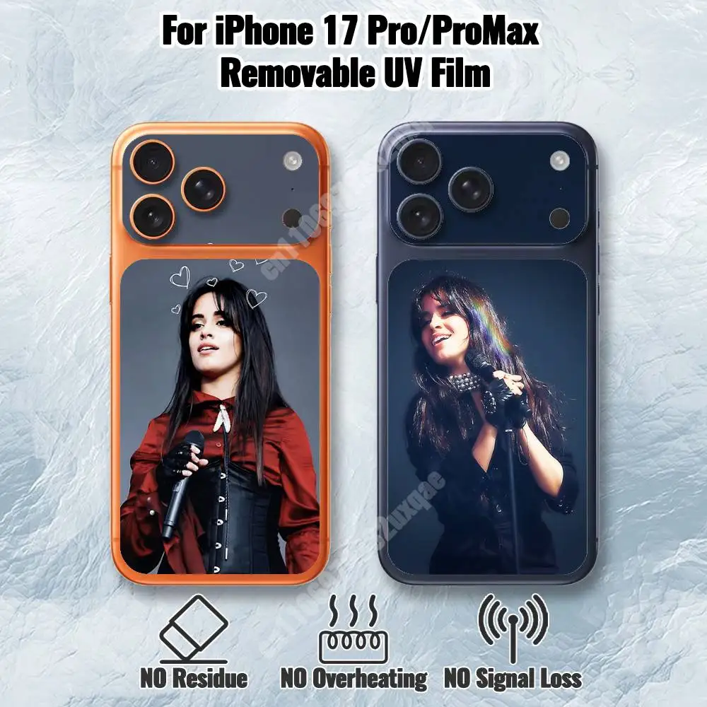 

Съемная УФ-пленка C-Camila Cabello-S Romance для задней крышки iPhone 17 Pro/17 Pro Max