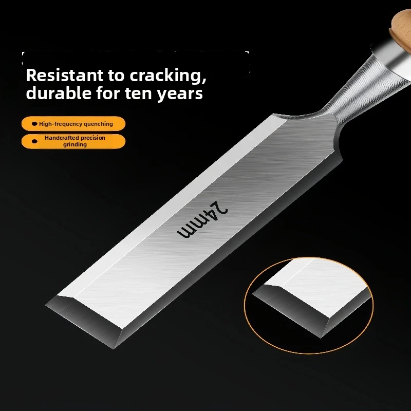 For Extended Use Brown Wood Carving Tool Set Woodworking Chiseling Tool Set Ergonomic Plastic Handle Varying Widths Included