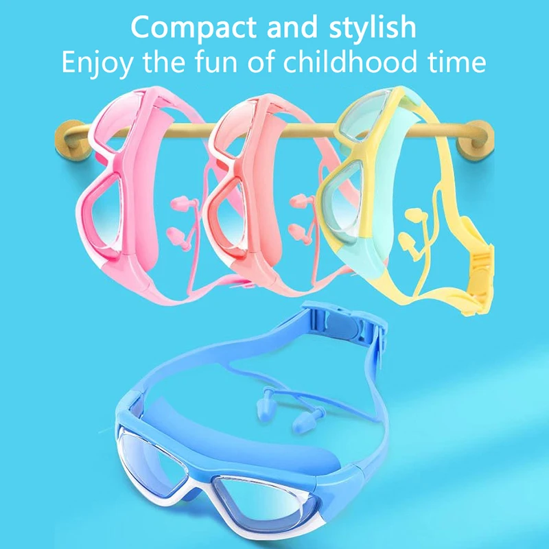 High-Definition Kids Swimming Goggles Anti-Fog Large-Framed Comfortable Silicone Swimming Goggles for Boys And Girls view 4