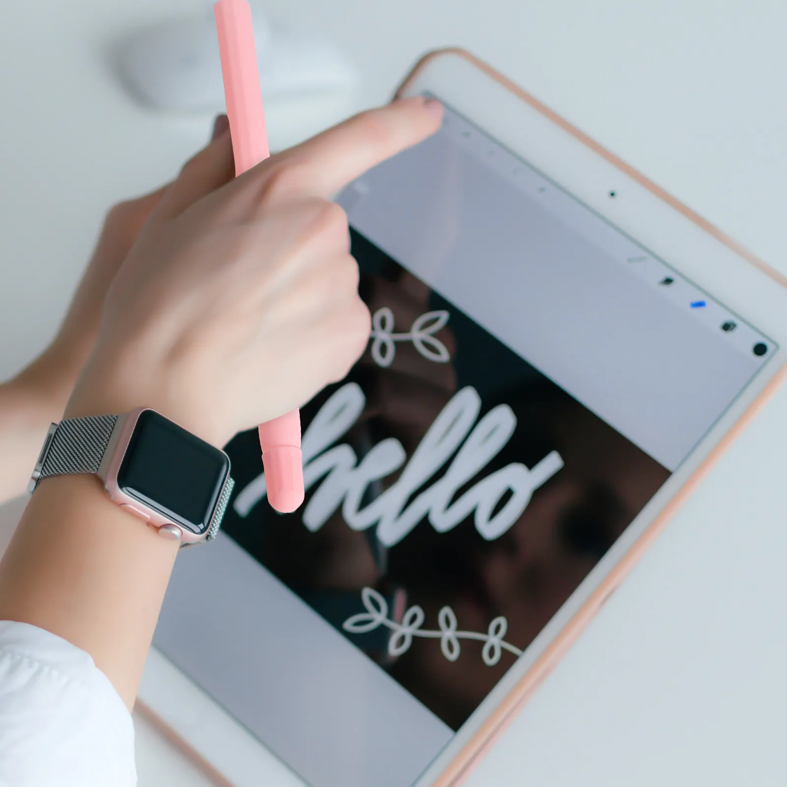 

Stylus Pen Protective Cover Silicone Sleeve for Pencil 2 Modern Design Full Wrap Shockproof Drop Resistant