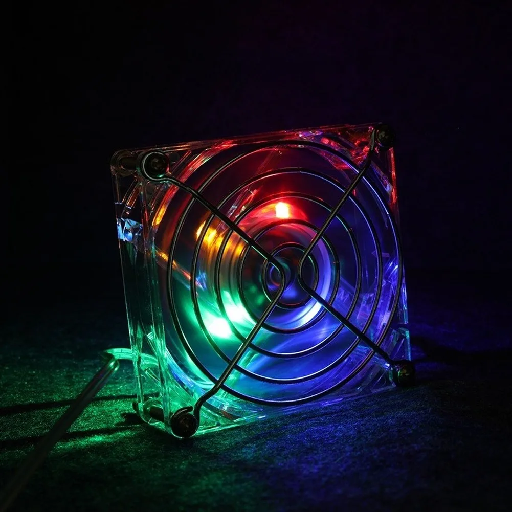 Airflow Adjustable Pet Fan Pet Cooling Fan Hamster Cooling Fan 8cm In Diameter Pet Cooling Fan Transparent Design