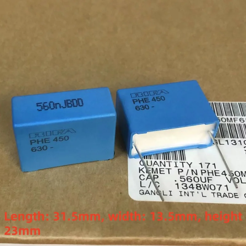 

5PCS 0.56UF 630V 564 27.5MM thick copper foot coupling pole capacitor