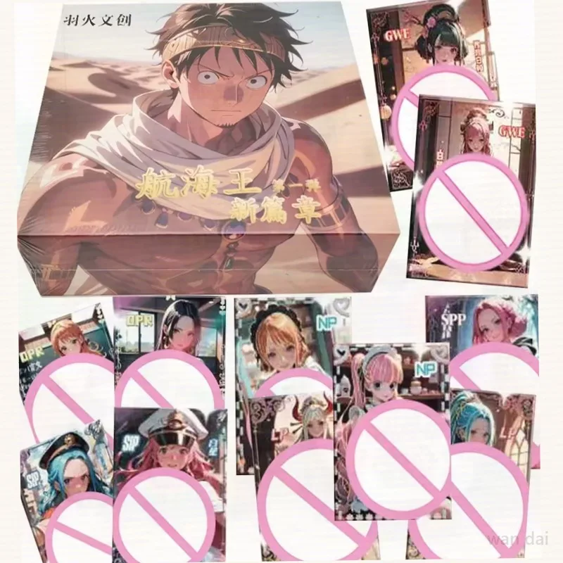 One Piece Anime Trading Card Booster Box, Straw Hat Crew Collectible Game Card, Hobby Toy, Birthday Gift For Teen Collectors