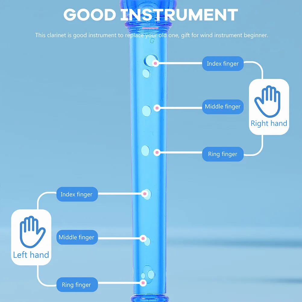 

Набор из 2-х сопрановых кларнетов-блокфлейт для начинающих, 8-отверстные, из полимерной смолы, безопасные для детей и взрослых, простые в уходе, точные.