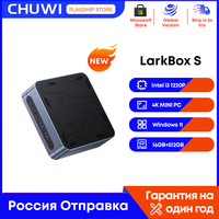 CHUWI 2024 LarkBox S Mini PC Intel Core i3-1220P Windows 11 Mini Pc 16GB DDR4 512GB PCIe M.2 SSD WIFI5 BT5.1 Desktop Computer