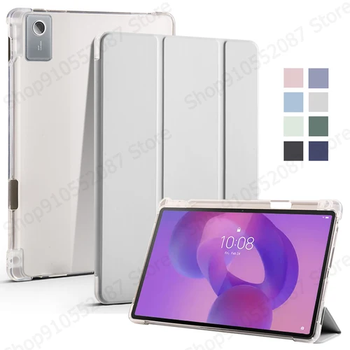 Imagen 1 del producto Para Lenovo Idea Tab Plus 12,1 Funda con portalápices triple soporte trasero suave Funda para tableta Lenovo Idea Tab Plus Funda tb361fu