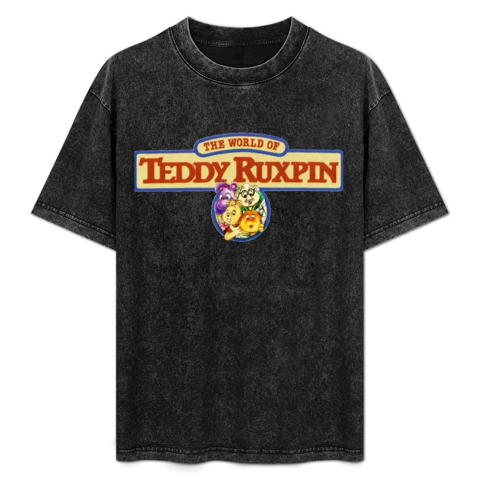 Camiseta con logotipo de Teddy Ruxpin Group, camiseta básica suave de algodón de manga corta