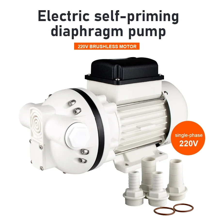 Large Flow Electric Diaphragm Pump Acid Alkali Corrosion Resistant Priming Chemical Dosing Pump Industrial Liquid Transfer Pump