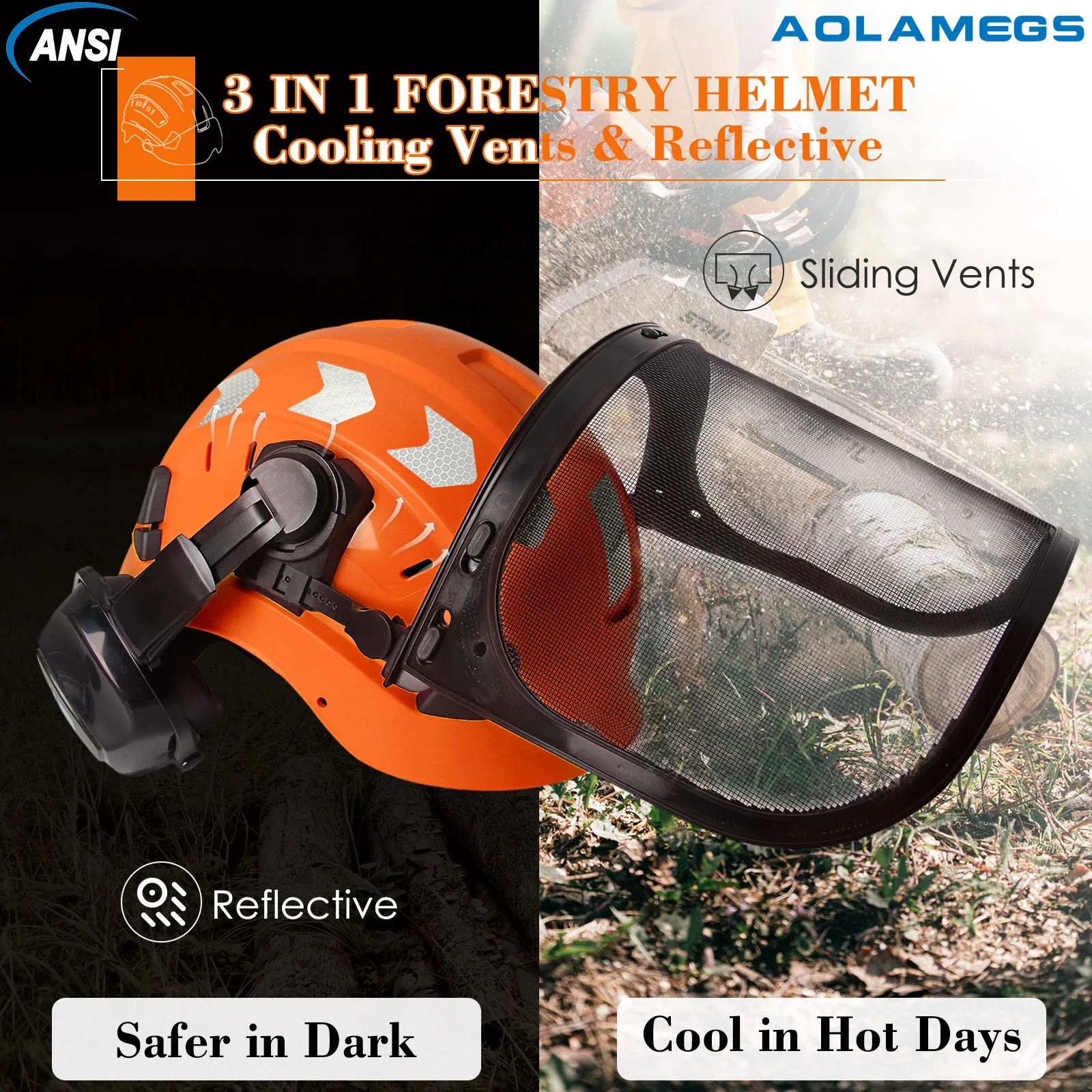 ABS Forestry Safety Helmet Wit - đánh giá và giá Chainsaw Safety Chaps