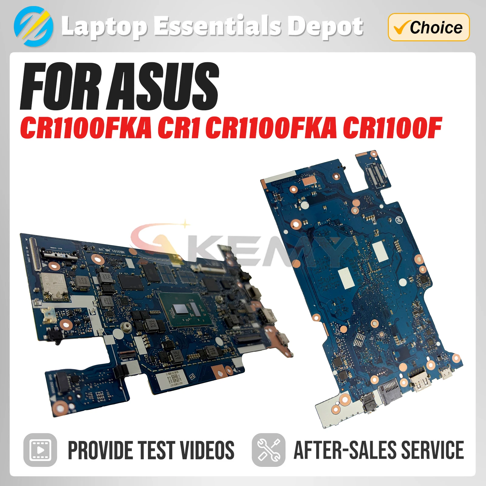 CR1100FKA Laptop Motherboard For ASUS Chromebook CR1100FKA CR1100F Mainboard N4500 N5100-CPU 4G/8G-RAM 32G/64G-SSD 100% Tests OK