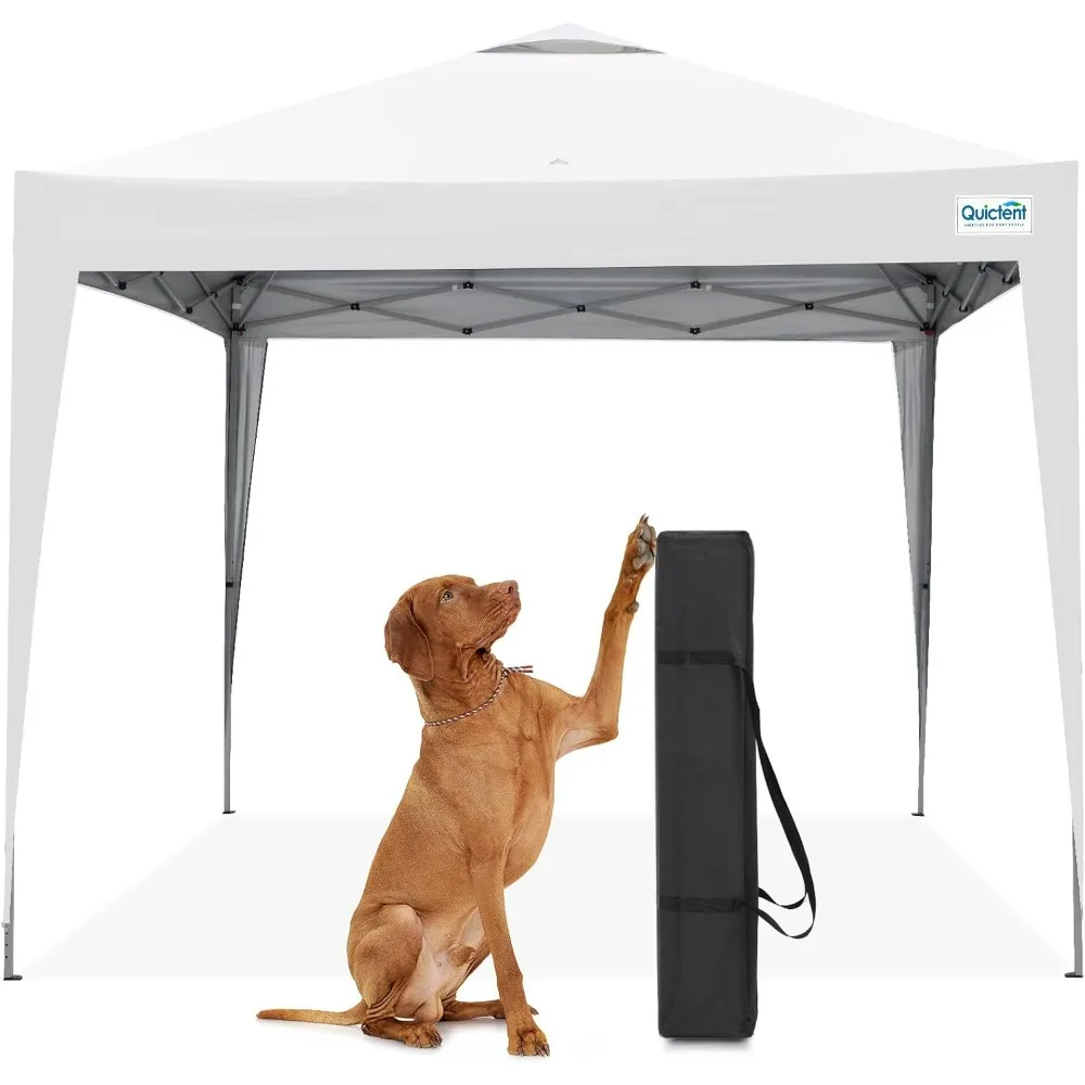 

10x10 Pop Up Canopy Tent - Instant Setup Gazebo for 1 Person, Portable & Compact, Waterproof & UV Protection, Camping, Beach,