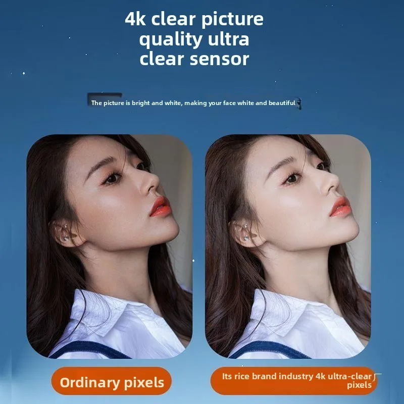 Câmera 4K Computador Externo Computador Desktop Notebook com Microfone Integrado Câmera Beauty Live de 60 Quadros