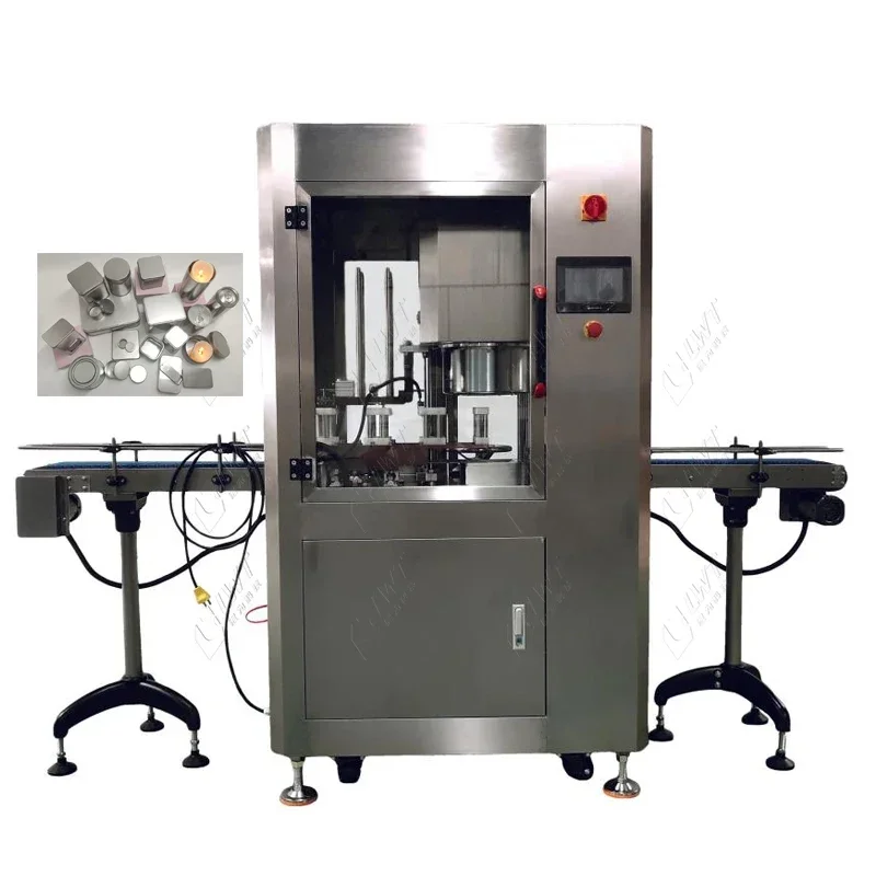 Leadworld 8000B Full Automatic Vacuum Nitrogen Aluminum Paper Jar Bottle Tin Can Sealing Machine