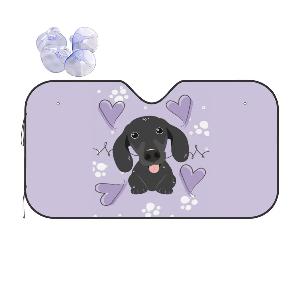 

Dachshund Dog Sunshade Windscreen Car Front Windshield Window Sun Visor Accessories Covers