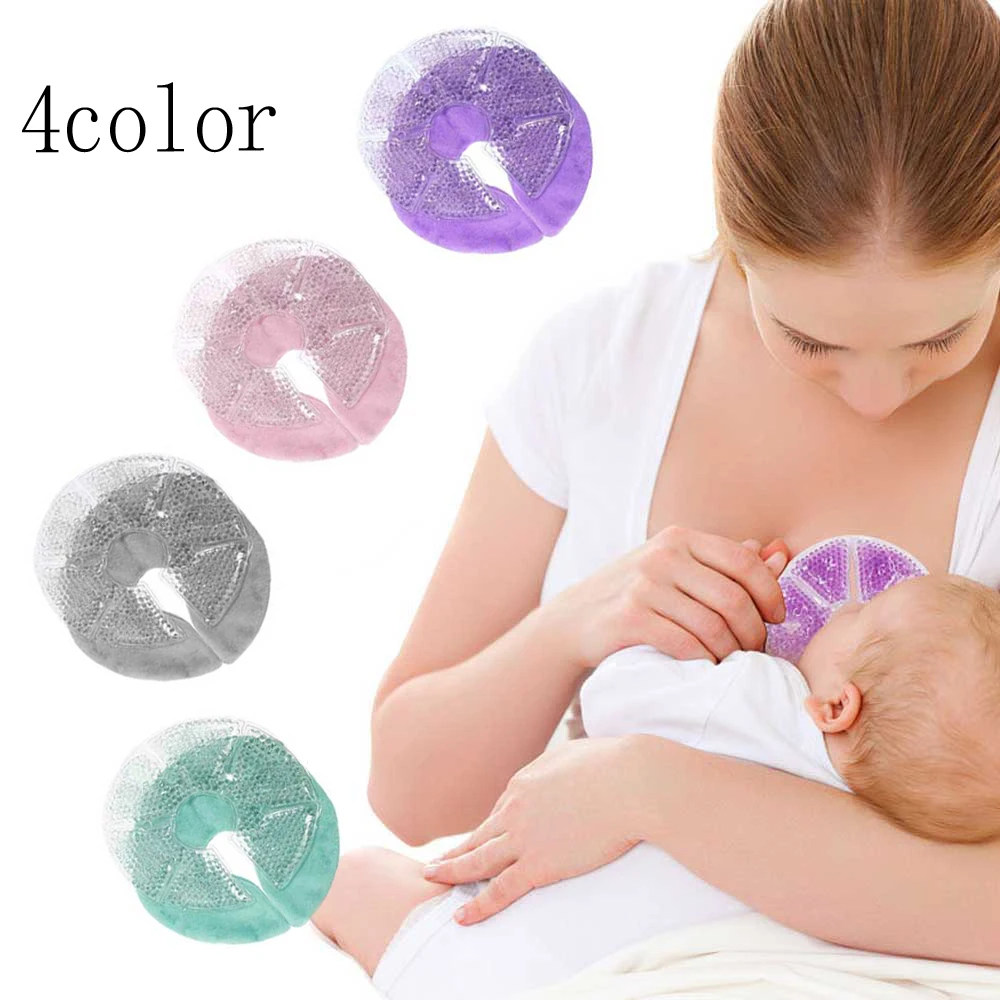 

1Pc Reusable Hot Cold Breastfeeding Gel Pads Postpartum WashableBreast Pads Nursing Pain Relief Baby Breastfeeding Accessories