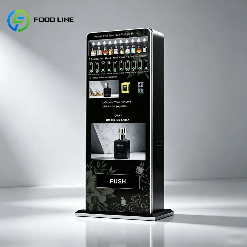 Perfume Sampling Vending Machine Automatic Fragrance Spray Dispenser Touch Screen Retail Kiosk Customized