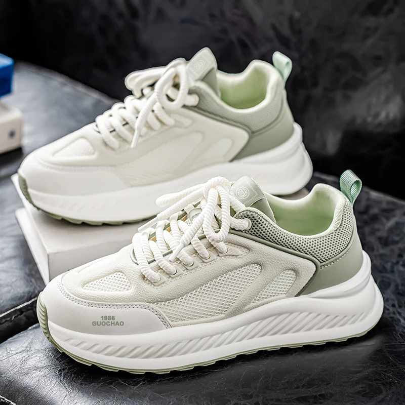 Men's Breathable Running Shoes 2026 New Style Hollow out Mesh Casual Versatile Youth Heightening Sports Trendy Footwear - view 4