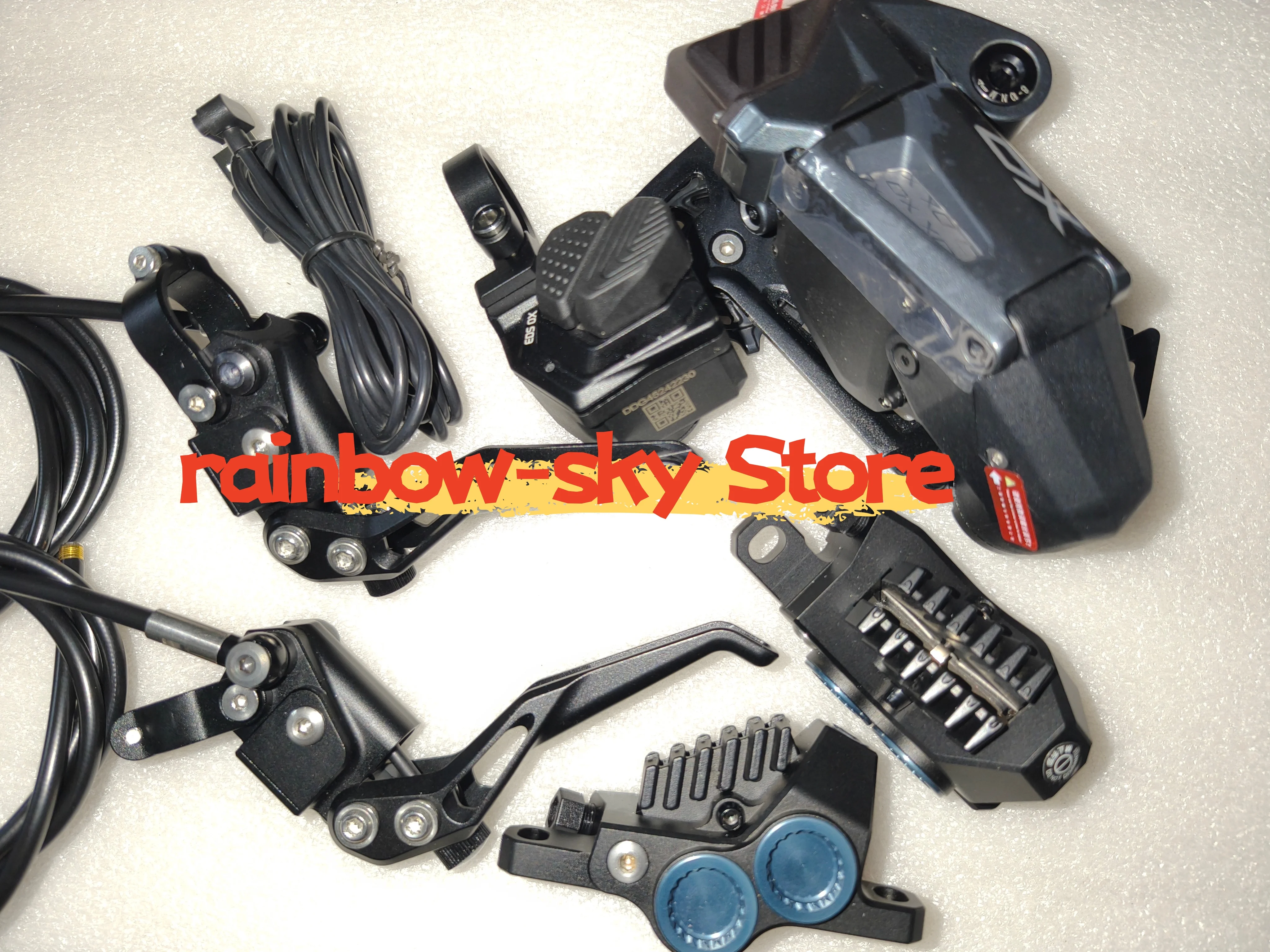 

WHEELTOP EDS OX 2.0 MTB Wireless Electronic Shifter + rear Derailleur, MA3000 hydraulic disc brake, 4piston,3-14speed