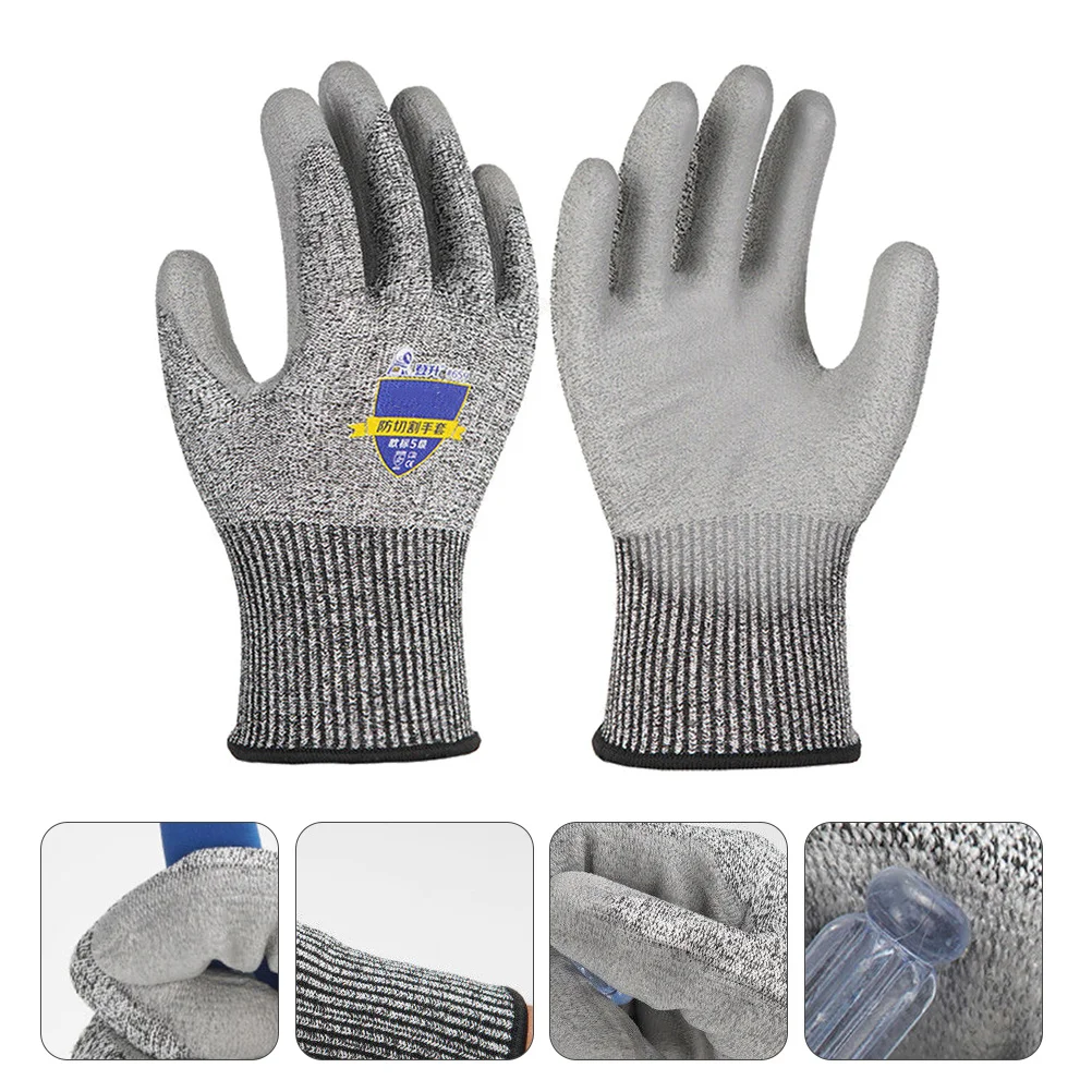 

1 Pair Anti-Cutting Gloves Level 5 Cut Resistant For Welding Gardening Carpentry Food Preparing Oyster Shucking Labor Protection