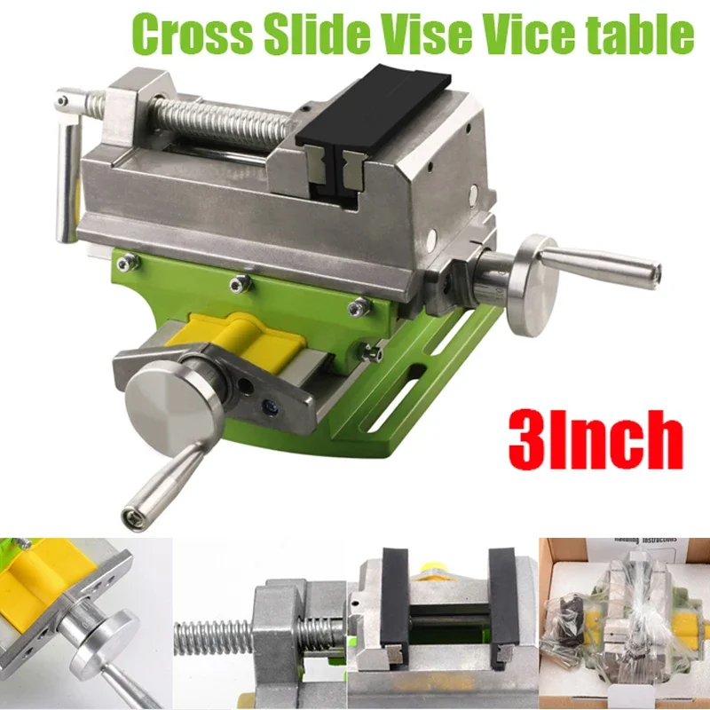 Cruz Slide Vise Vice Tabela Tabela Composta Worktable Banco Liga Corpo de Perfuração 3
