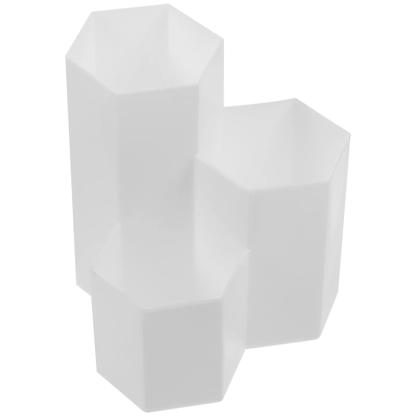 

1Pcs Hexagon Pen Holder Desktop Organizer Large Capacity Multipurpose Storage Box for Office Study Bedroom