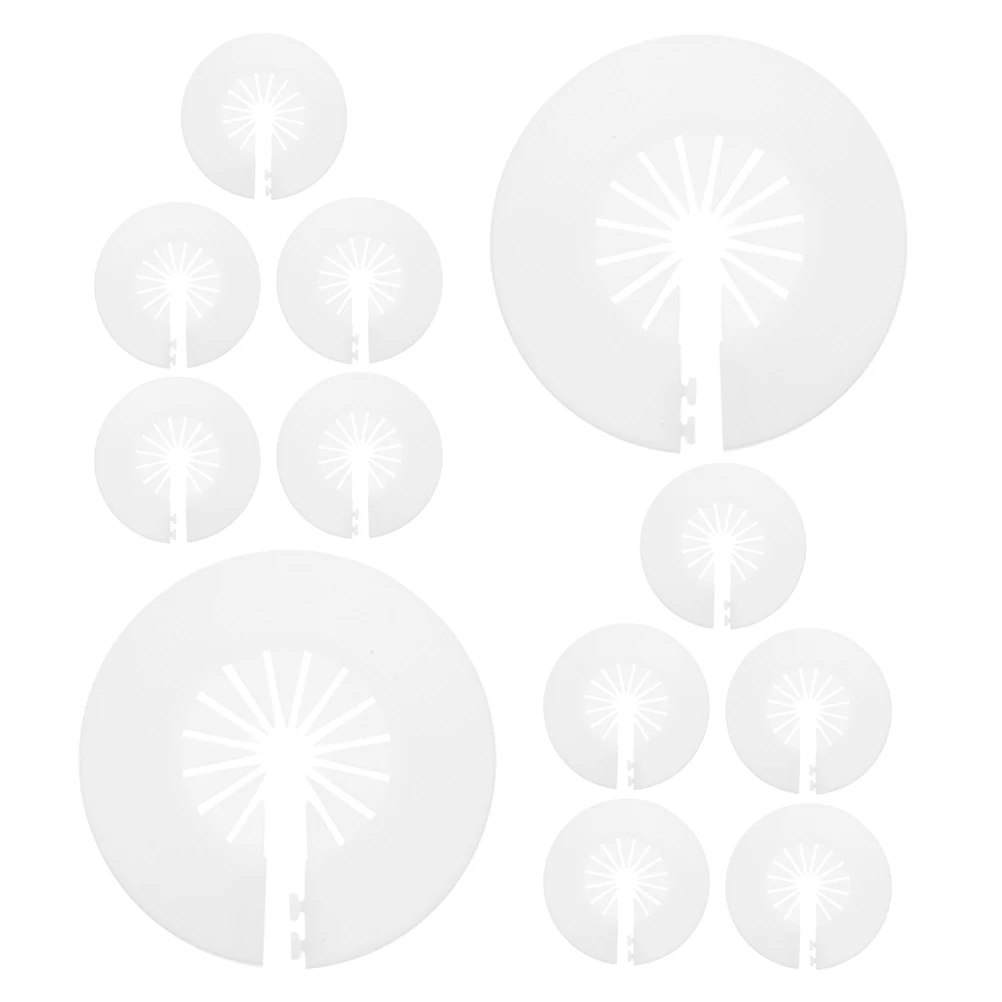 

12 Pcs Pipe Decoration Cover Plastic Flange Pvc Radiator Collar White Hose Wall Waterproof Snap Design Easy
