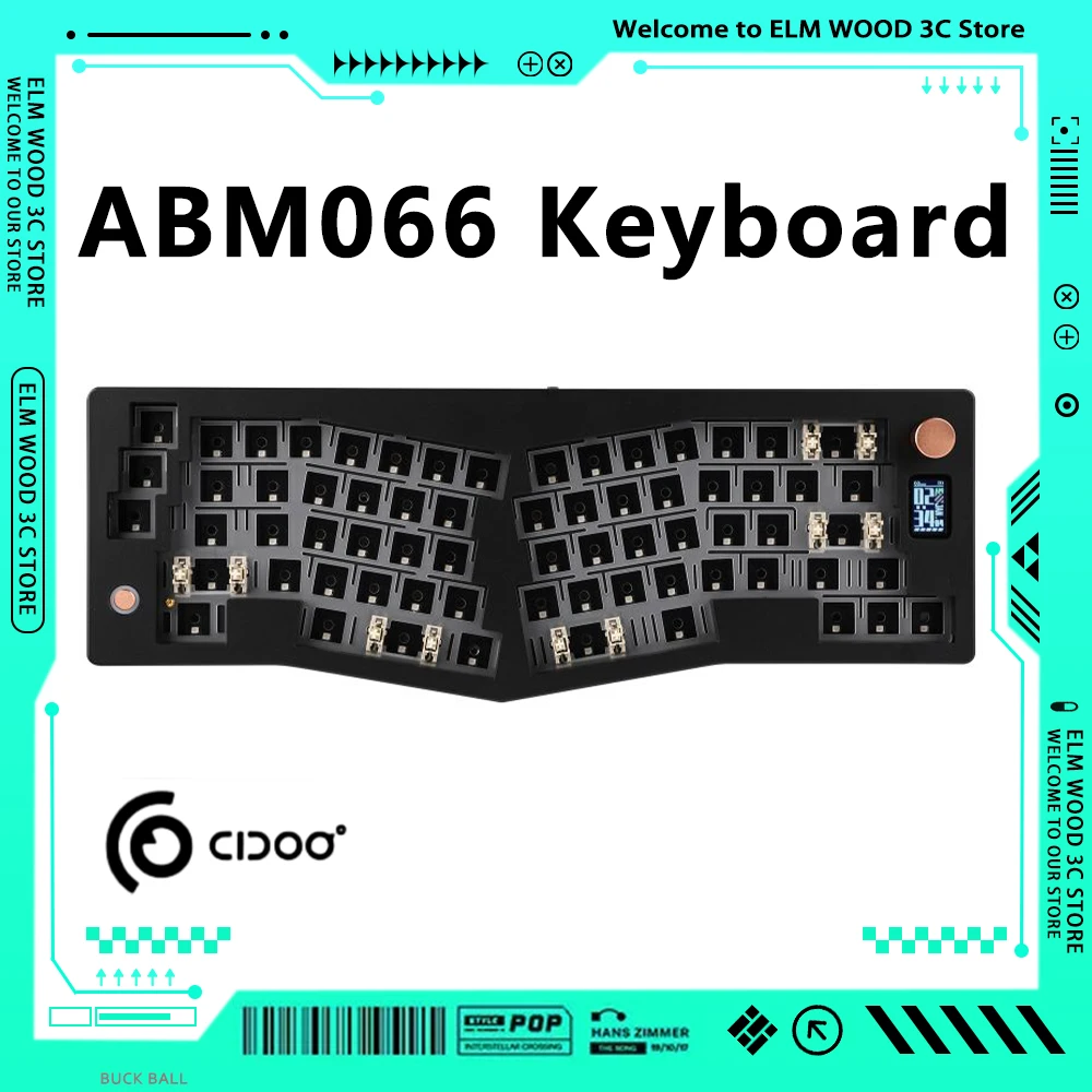 

Cidoo Abm066 Alice Mechanical Keyboard Knob Tri Mode Wireless Bluetooth Gasket Customized Keyboard Pc Accessories Via Game Gifts