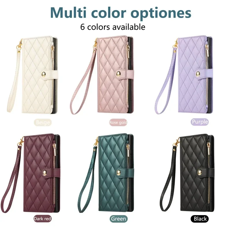 Crossbody-Brieftaschenhülle für Samsung Galaxy S25 Edge S26 S24 S23 FE S22 S21 S20 Plus Note Ultra A57 A37 A17 A07 A56 A36 A26 A16 A06 – Detail 2