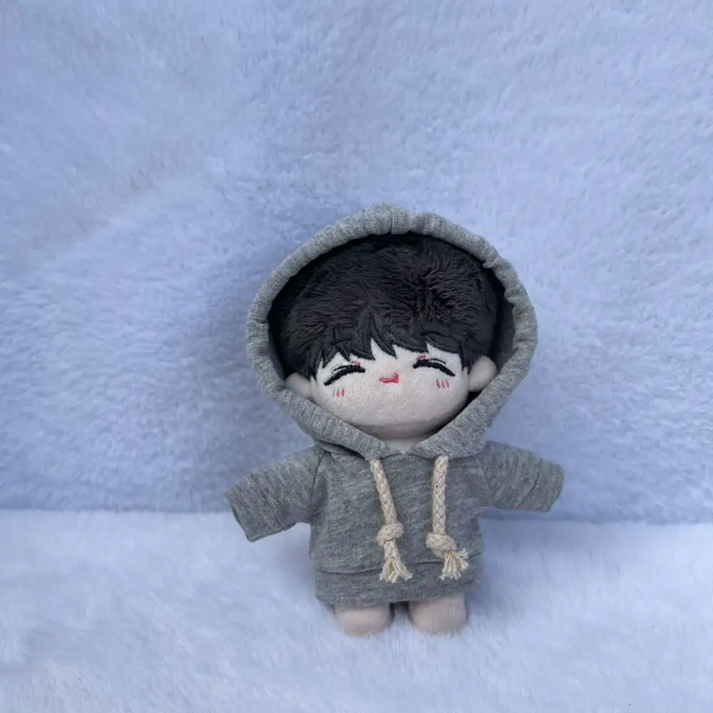 Sweatshirt 10CM Doll Clothes Doll Cloth Accessories Dress Up Cotton Doll Clothes Cartoon Kawaii Solid Color Doll Hoodies