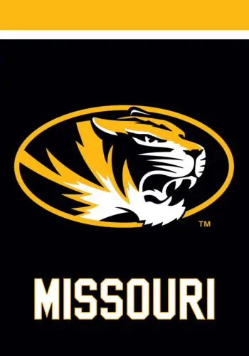 Missouri Tigers House Flag Licensed ; Briarwood Lane