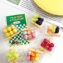 3D Ins Cute Mini Fruit Packaging Box Magnetic Stickers Creative Home Decorations Accessories Fast Food Box Refrigerator Magnet S