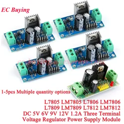 L7812 LM7812 L7805 LM7805 L7809 LM7809 DC/AC Three Terminal Voltage Regulator Power Supply Module Chip 5V 9V 12V Output Max 1.2A