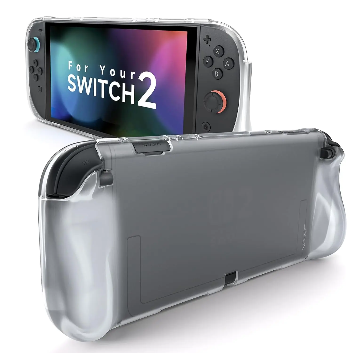 Protective Case for Nintendo Switch 2 (2025),Clear Switch 2 Case Grip Cover for Joy Con Shock-Absorbent & Anti-Scratch TPU Cases