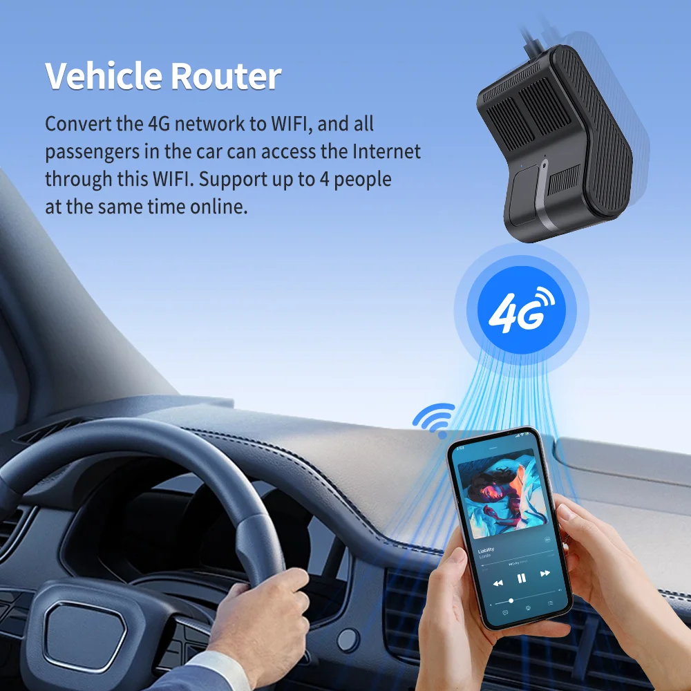 Imagebon M12 4G LTE Car DVR Dual HD 1080p Camera 24H Parking Monitor Remote Live View Night Vision Dashcam For All Cars view 6