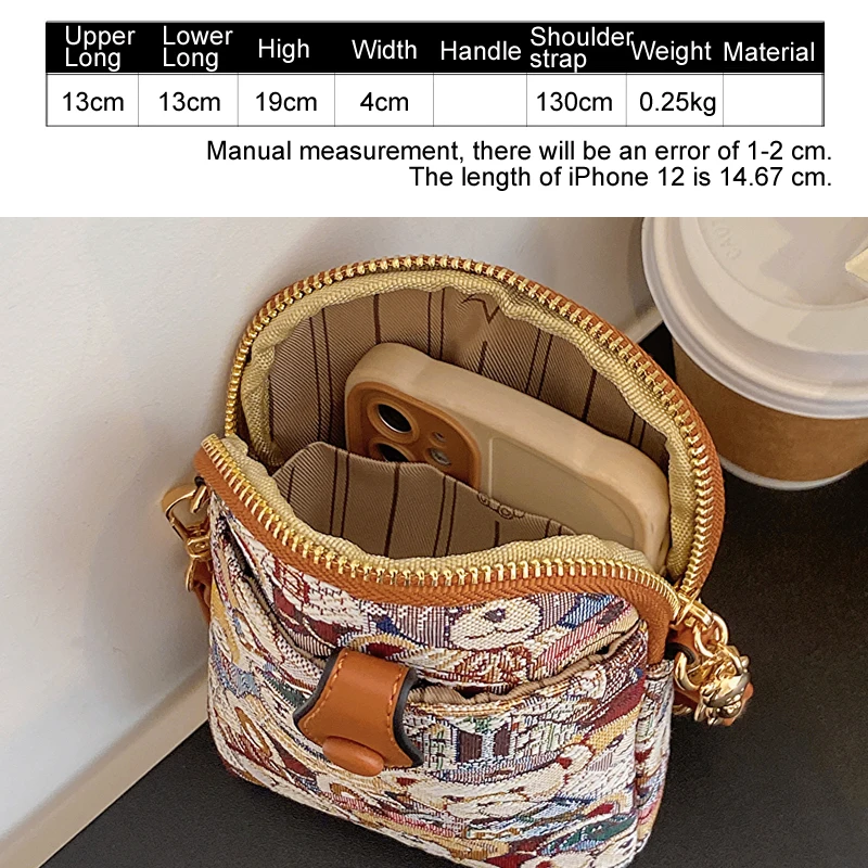 Mini Portable Women Mobile phone bag Versatile Girl Messenger Purse Bear Luxury design female crossbody bag fashion shoulder bag