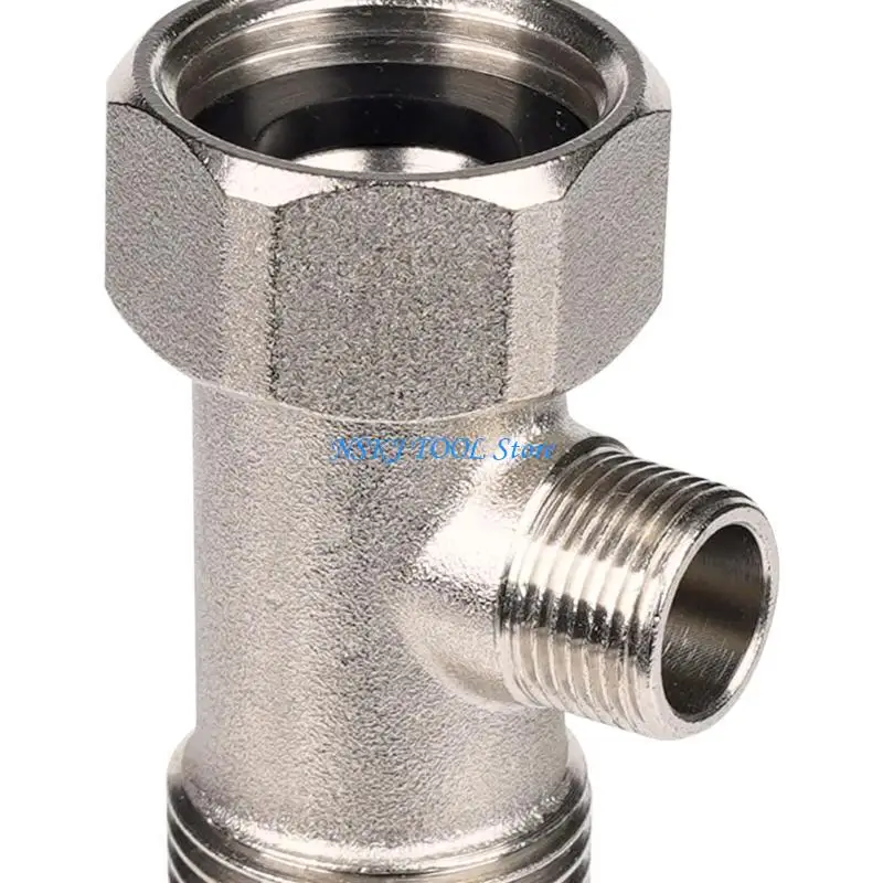 L8RC 3 Way Hose Connectors Brass Bidet Adapter for Shower Toilet Diverters Valves
