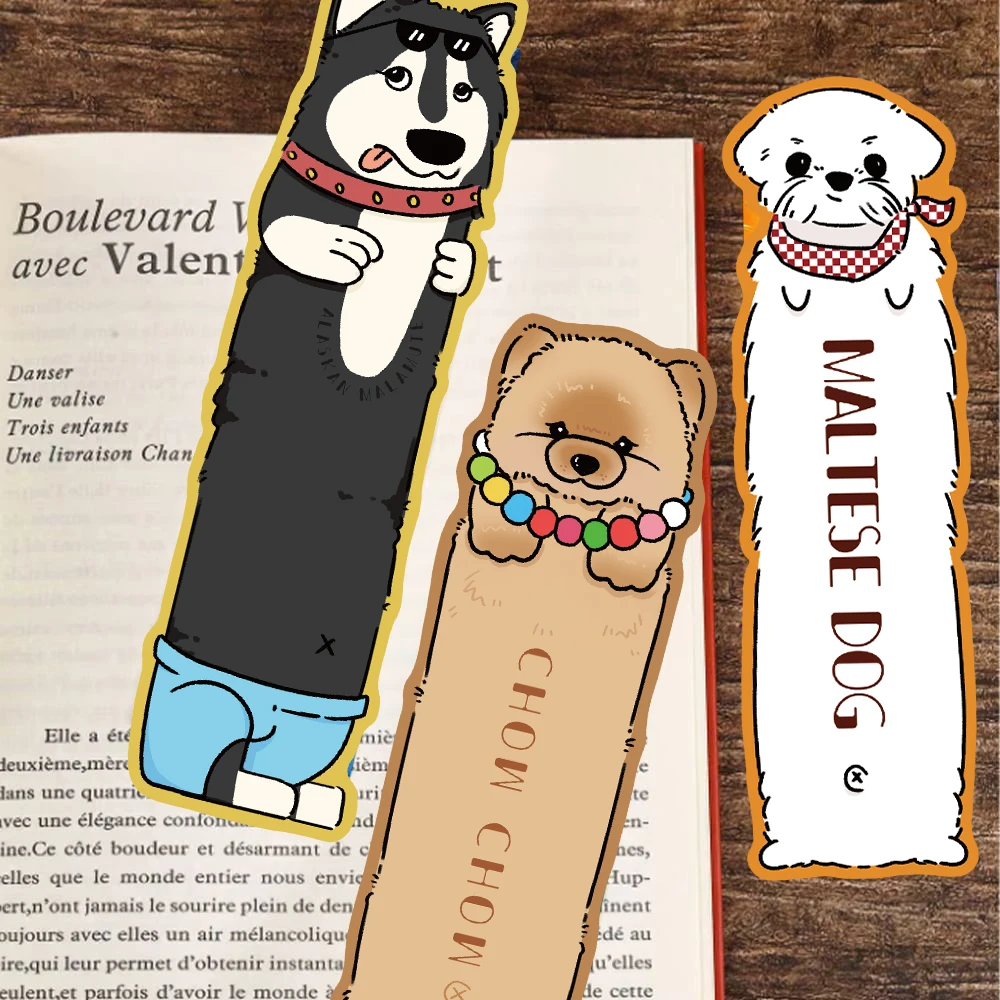 30/60PCS Read Puppy Themed Bookmarks Posters Laptop Decorative Gifts DIY Scrapbooking Waterproof Aesthetic Sticker﻿ Bookmark ﻿