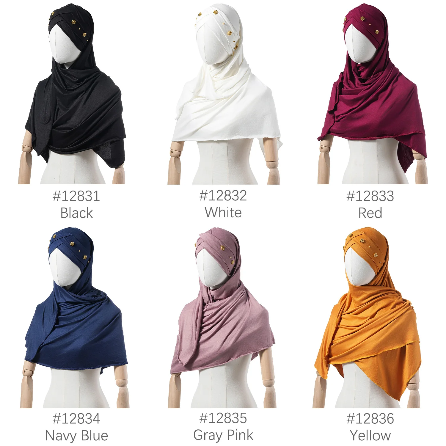 وشاح حجاب للنساء المسلمات شال قابل للتمدد سهل حجاب عادي أوشحة حجاب امرأة أفريقية عمامة رمضان