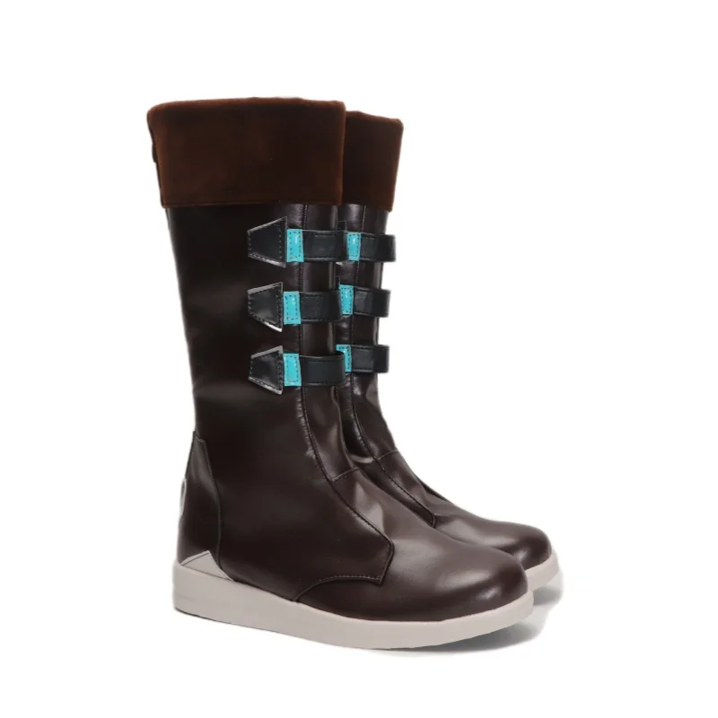 Jogo valorant skye cosplay sapatos botas homens mulheres roleplay botas de luta sapatos de festa de halloween