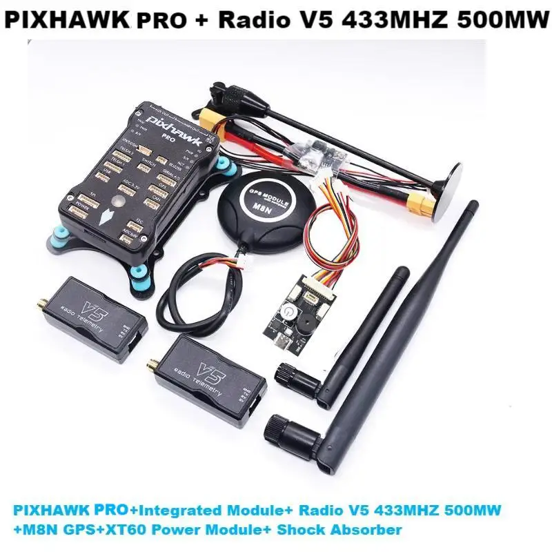 Pixhawk PX4 PIX PRO Pilota automatico controller di volo a 32 bit con interruttore di sicurezza SD 4G Cicalino PPM I2C RGB RC Quadcopter Ardupilot