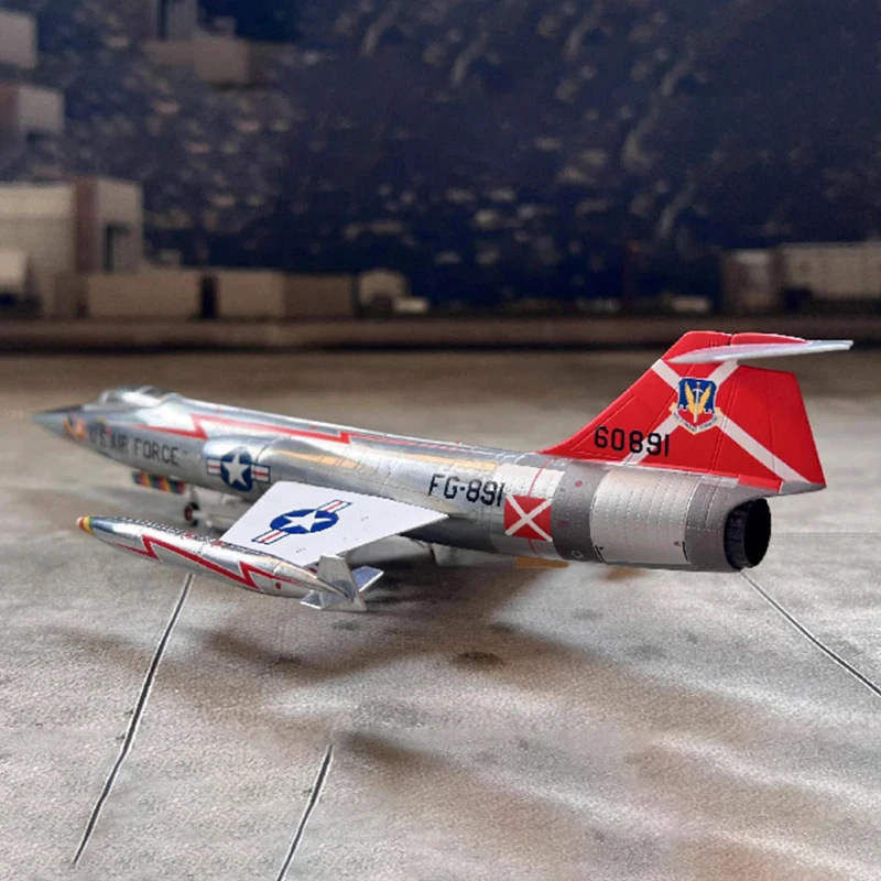 Diecast Metal Alloy Model 1/72 Scale F104 F-104C Aircraft Airplane USAF Starfighter Falcon Model Toy For Collection